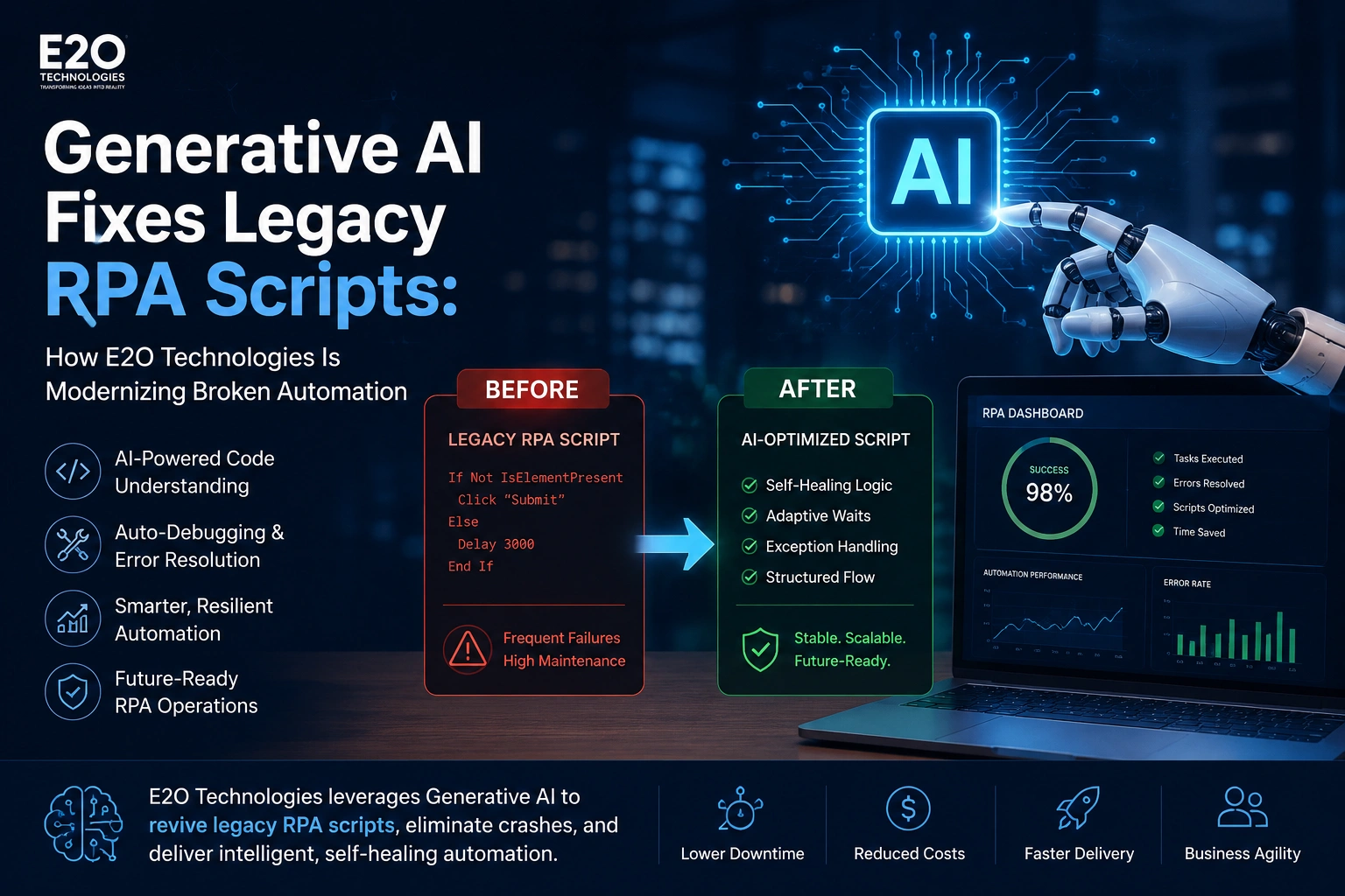 Generative AI Fixes Legacy RPA Scripts