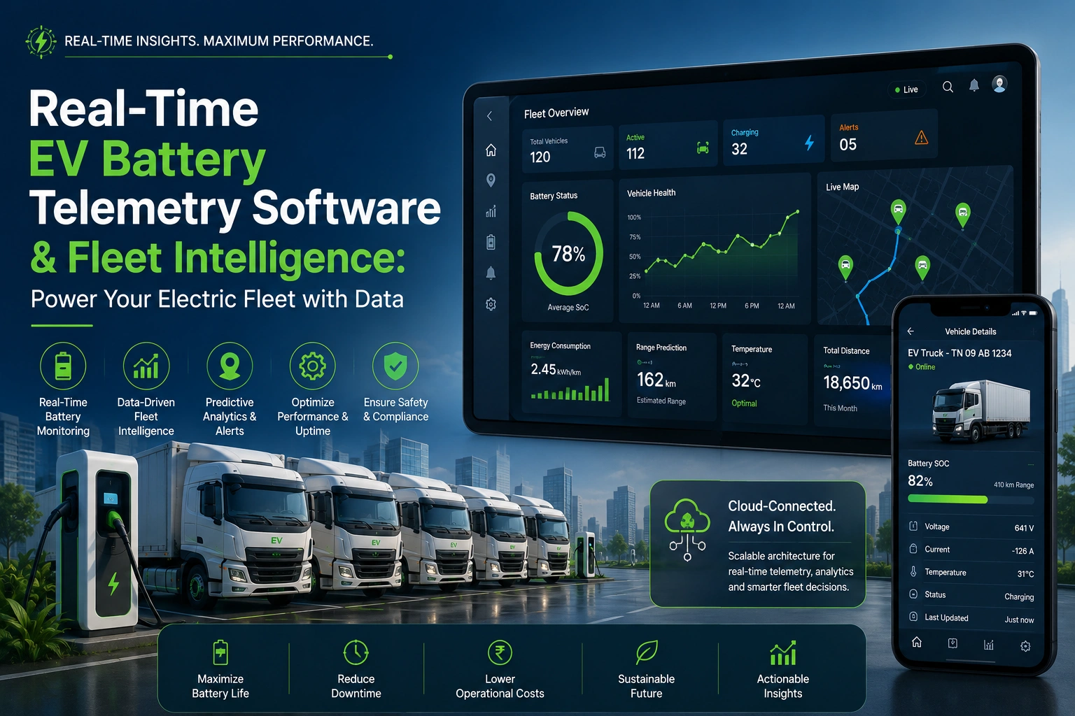 Real-time EV battery telemetry software